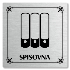 Spisovna, 100x100mm, stříbrná, Nebraska